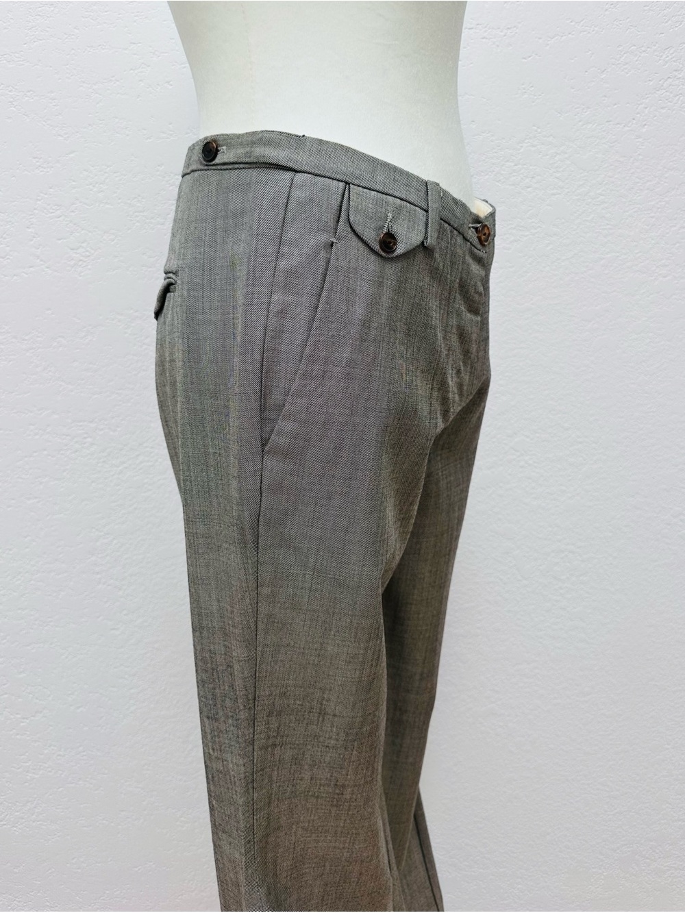 Golden Goose Silver Grey Straight Leg and Black Lined Trouser Interior - Picture 4 of 12